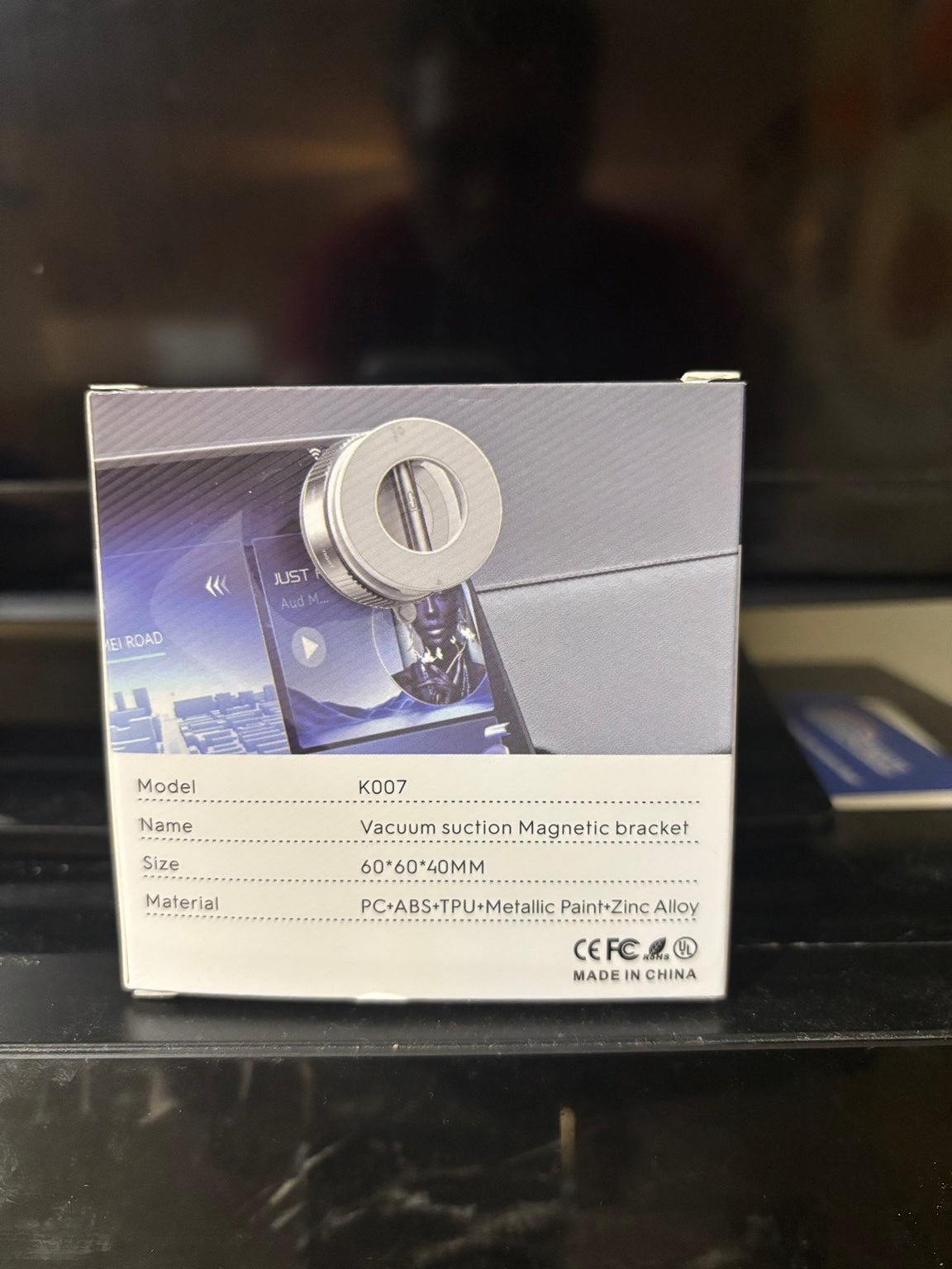 K007 phone holder packaging specification label